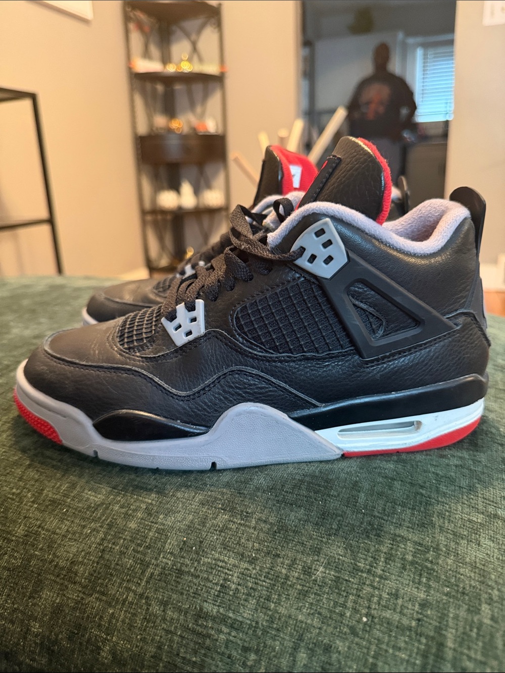 Nike Kids Black/Red Air Jordan Style High-Top Sneakers